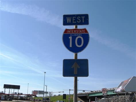 Alabama Interstate 10 Aaroads Shield Gallery Interstate Highway