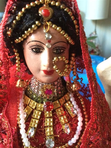 Ooak Gorgeous Punjabi Bride Handmade Cloth Art Doll