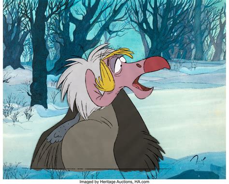 The 19th entry into the disney animated canon that said, this adaptation of the jungle book was one of the greatest cases of adaptation. The Jungle Book Flaps the Vulture Production Cel (Walt ...