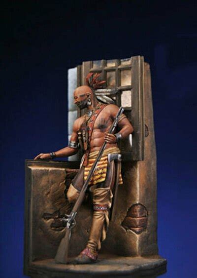 Resin Figure Model Kit Unassambled Mm Ancient Warrior Man Stand