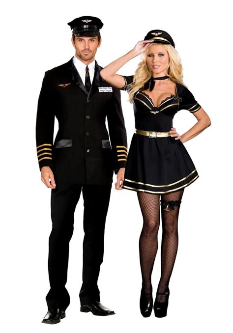 airline pilot couples halloween costume couple halloween pilot costume