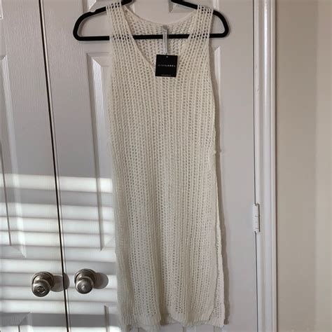 Jluxlabel Dresses Nwt Jluxlabel White Brynn Crochet Slit Dress