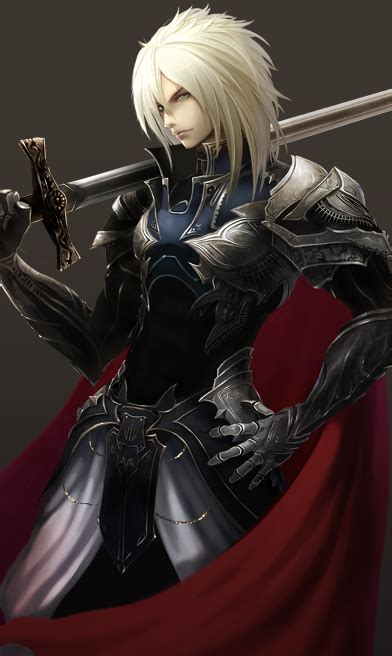 I have just had my black. Anime, white hair, blue eyes | Anime knight, Anime warrior ...