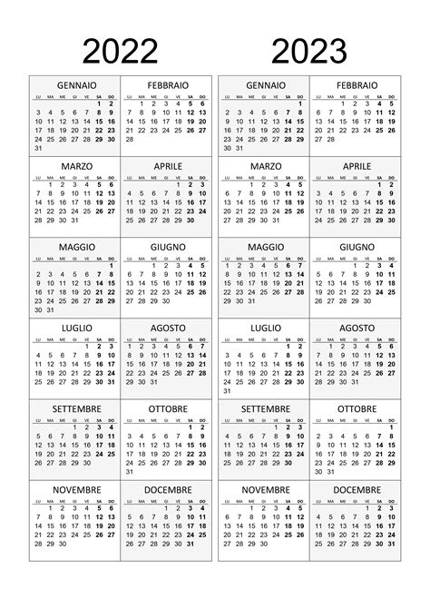 Calendario 2022 2023 Inter Calendario Gennaio
