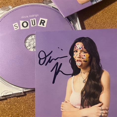 Signed Sour Olivia Rodrigo Cd Album Shopee Philippines