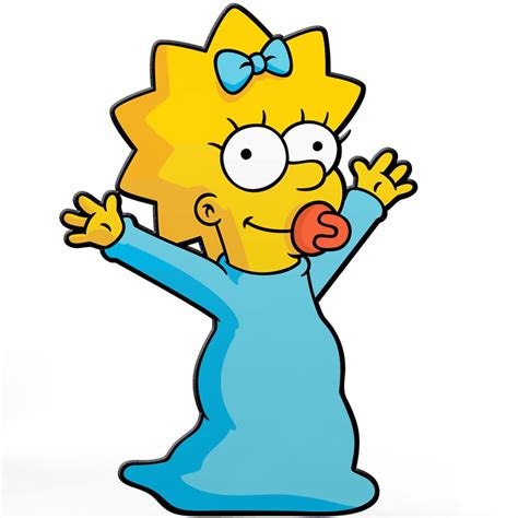 The Simpsons Maggie Simpson Figpin Classic 3 Inch Enamel Pin