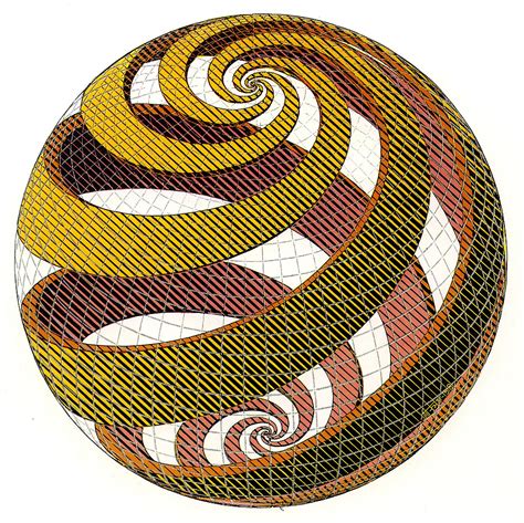Maurits Cornelis Escher Sphere Spirals Escher Art Art Mc Escher