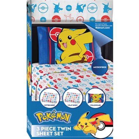 Go To Sleep Dreaming Of Pikachu With This Pokemon Kinds Room 3 Pc Twin