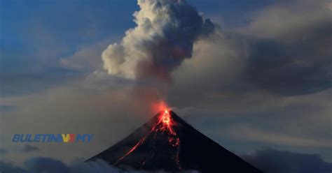 Gunung Berapi Mayon Cetus 24 Kesan Gempa 257 Runtuhan Batu Dalam 24