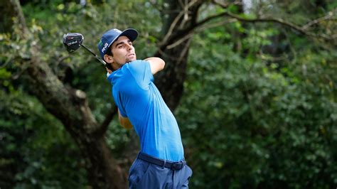 Joaquin Niemann Of Chile Plays A Stroke From The No 2 Tee During The First Round Of The Masters