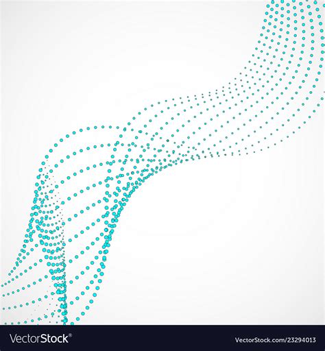 Abstract Colorful Wave Of Dotted Lines Royalty Free Vector