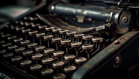 Premium Ai Image Rusty Typewriter Types Memories Of Old Journalism