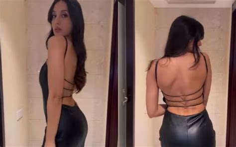 Nora Fatehi Goes Braless As She Makes Seductive Poses In Sexy Cut Out Dress Actress Says ‘kiss