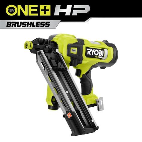 Ryobi One Hp 18v Brushless Cordless Airstrike 30° Framing Nailer Tool