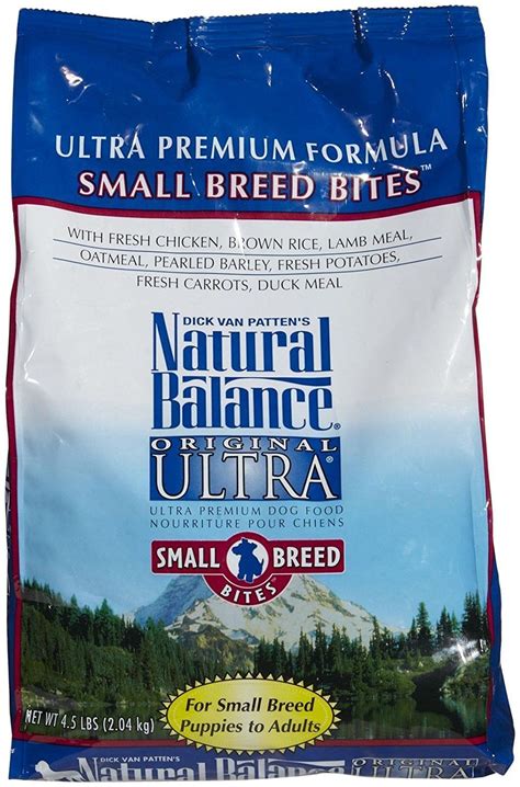 Natural balance dog food is a lesser known brand, but it's worth taking a look at what their products contain. Natural Balance Small Bites Ultra Premium Dog Food, 4.5 ...