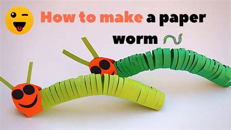 How To Make A Paper Worm I Making Paper Toys For Kids Diy Fun Ideas