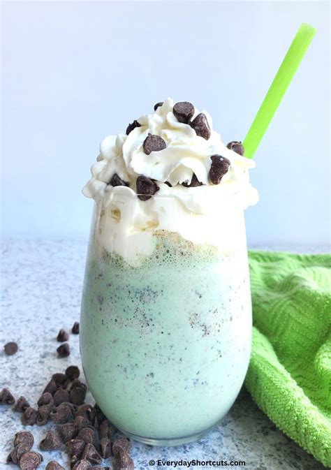 Mint Chocolate Chip Shake Everyday Shortcuts