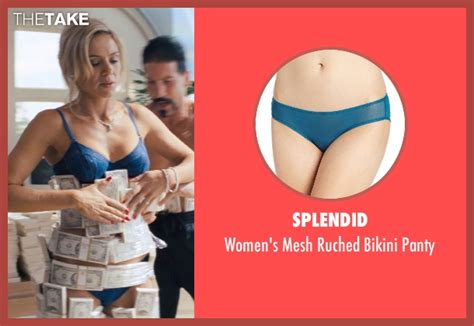 Katarina Cas Splendid Womens Mesh Ruched Bikini Panty