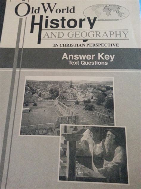 A Beka Old World History And Geography Maps And Activities Key Answer