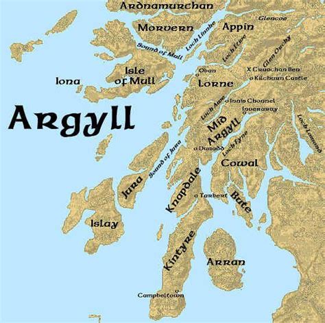 Argyllshire Scotland Map Zip Code Map