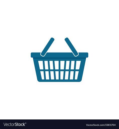 Basket Store And Shopping Cart Logo Template Vector Image