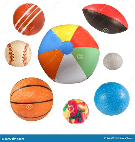 Sports Balls Collection Isolated Stock Image Image Of Handball Balls