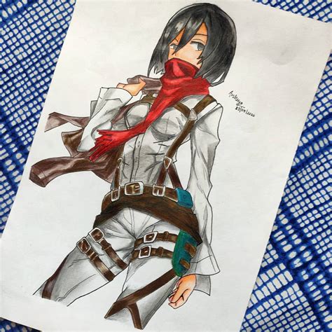 Mikasa Ackerman Drawing By Me Rshingekinokyojin