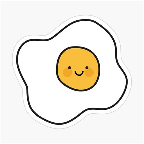 Happy Egg Sticker By Eva Martinelli Preppy Stickers Cool Stickers