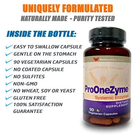 Pro Onezyme Best Proteolytic Systemic Enzymes Supplement With