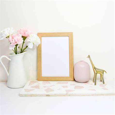 The london oak picture frame has a sturdy design with a washed brown distressed finish as well as a grain appearance wood frame. A5 A4 Or A3 Solid Oak Picture Frame By Lelloliving ...