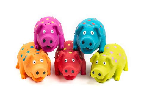 Vibrant Life Pigglesworth Latex Pig Dog Toy Assorted Color May Vary