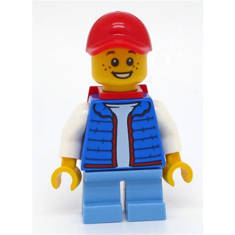 Lego Billy Boy With Blue Vest And Red Backpack Minifigure Comes In