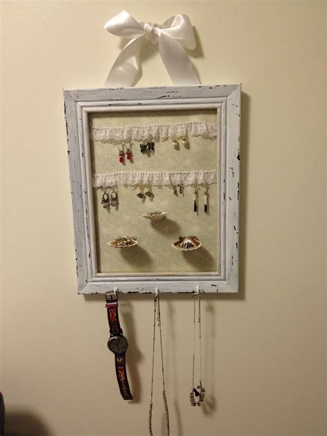 My Version Of The Picture Frame Jewelry Holder I Already Had Every
