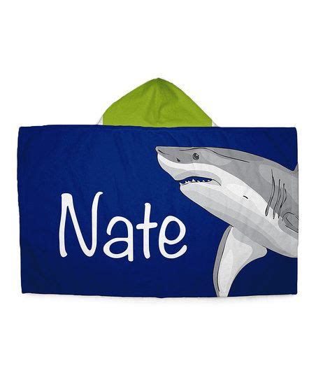 Three Ps In A Pod Shark Personalized Hooded Towel Zulily Hooded