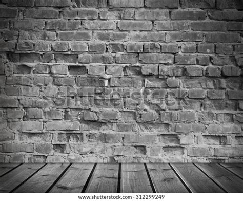 Interior Old Brick Wall Wooden Floor Stock Photo 312299249 Shutterstock