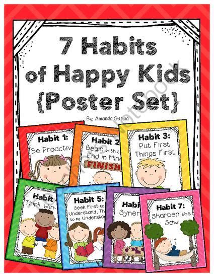 Leader In Me 7 Habits Posters Happy Kids From Sweet And Neat
