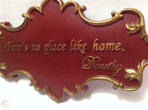 Disney Theres No Place Like Home Dorothy Wizard Of Oz Wall Plaque