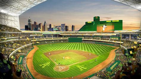 As Release Las Vegas Ballpark Renderings Sports Illustrated Oakland