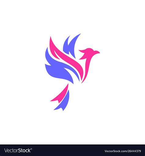 Phoenix Logo Template Royalty Free Vector Image