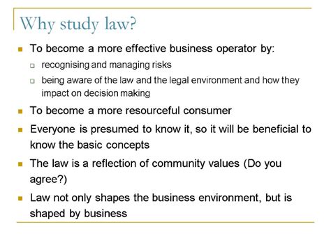Why Study Law To Become A More Effective