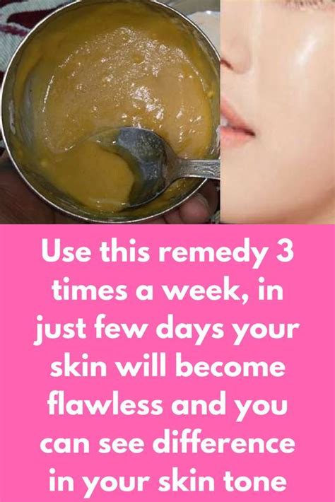Use This Remedy 3 Times A Week In Just Few Days Your Skin Will Become