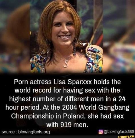 Porn Actress Lisa Sparxxx Holds The World Record For Having Sex With The Highest Number Of