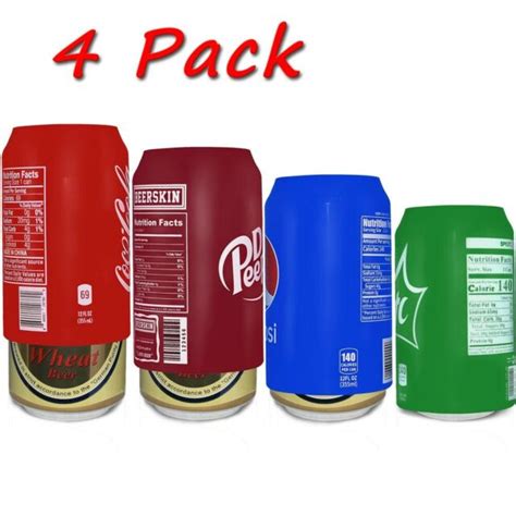 Silicone Beer Can Covers Hide A Beer 4 Pack Variety Pack Beverage