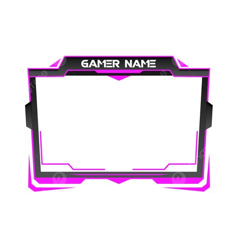 Pink Twitch Overlay Png