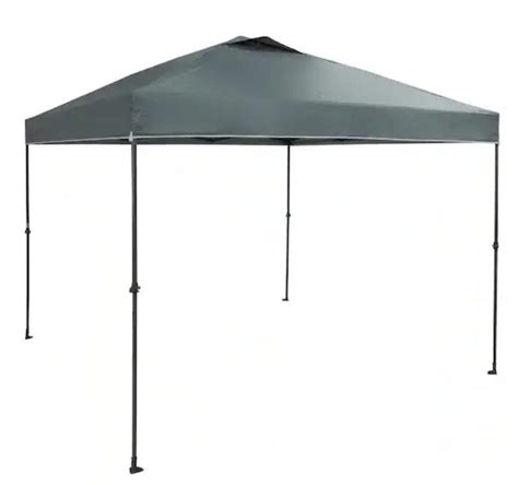 Everbilt 10 Ft X 10 Ft Grey Instant Canopy Pop Up Tent E01 Bidding