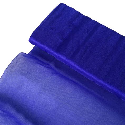 Efavormart 54x10yd Royal Blue Solid Sheer Chiffon Fabric Bolt Diy