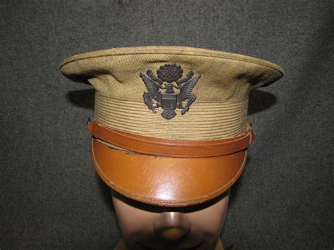 Military Antiques And Museum Uxh 0011 Wwi Us Army Officers Visor