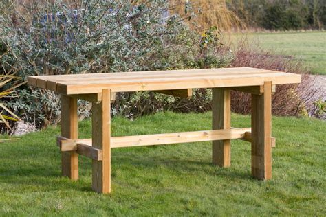 Order now for a fast home delivery or reserve in store. 'Rebecca' Wooden Garden Table - Garden Furniture Land