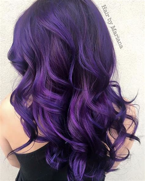 Deep Purple Hair Color Purple Hair Styles Lilac Hair