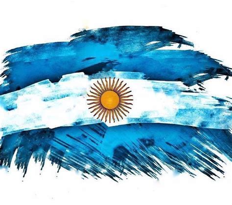 Argentina Bandera Dibujo Dibujado A Mano De La Bandera Nacional